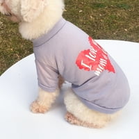 Jiaroswwei PET majica Okrugli izrez Udobni poliester Pamuk Love Mama tata Print pask dukserice za ljeto