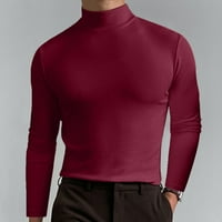Košulje za muškarce Grafičke čvrste boje Tees Turtleneck dugih rukava bluza dugih rukava