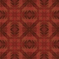 Ahgly Company Trgovi uzorak uzorak uzorkovni rezijski prostirke crvene površine, 5 'kvadrat