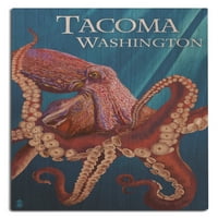 Tacoma, Washington, Crveni hobotnica Birch Wood Witl znak