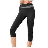 Soft Pajama hlače za žene Ženske boje podudaranje hip lipa High struk vježbe Hlače joge Capris hlače