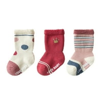 Čarape za žene Fluffy Fuzzy Band Plish Open Toe Comfy Cosy Cot Boot Socks Toddlers Boys Girls Winter Pairs Grip Čarape