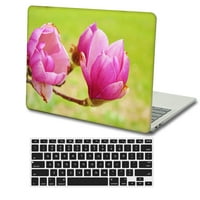 KAISHEK HARD SHELL CASE CASE SAMO ZA - REL. MacBook Pro 15 s mrežnom ekranom + crni poklopac tastature Model: A1990 i ruža serije 0234