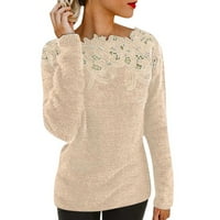 Džemper za jesen za žene s dugim rukavima košulja od čipki Ležerne prilike pad pulover dukseri