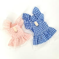 Haljina za kućne ljubimce cvjetni uzorak plutajući hemming vjetrootrni prsluk štenad leteći rukav odjeću za proljeće