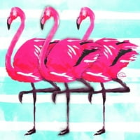 Tri flamingo plakata ispisa onrei onrei