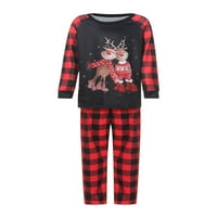 Huakaishijie Family Božićni pidžami postavio je noćnu odjeću sa malim djecom Xmas
