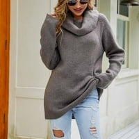 Ženska turtleneck pletena džemper sa slobodnim pulover, džemper od pulover je jesen zimski dugi rukav džemper za torte