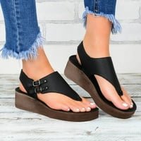 Danhjin Wedge Sandale za žene Open TOE platform Flip Flop Sandale Ležerne prilike Ležerne Herringbone Split-Toe cipele