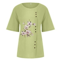 Slatke košulje za žene proljeće casual majice kvadratni vrhovi za žene majice povremene bluze, majice