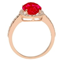 2.27ct ovalni rez ružičasti simulirani turmalin 14k ružičasti ružin zlato graviranje izjava bridalna godišnjica angažmana vjenčana prstena veličine 5,5