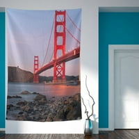 Popcratiation Golden Gate Bridge San Francisco zidna tapiserija spavaća soba dnevni boravak Dorm zid viseći tapiserija