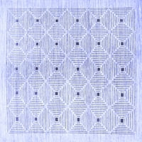 Ahgly Company Zatvoreni kvadratni kvadrat Sažetak Plava suvremena prostirke savremene površine, 6 'Trg