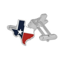 Pinmart's Texas Pride Texas Set manžetnog oblika - zlato ili srebro
