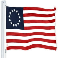 G Combo Pack: USA American Flag FT 150d tiskane zvijezde i Betsy Ross Flag FT 150d tiskani