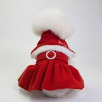 Božićni pse suknja za kućne ljubimce Xmas pseći za odmor, fleece topli džemper Jumper Winter Pet odjeća