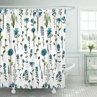 Botanička cvjetna skica za vaš dizajn Sažetak crna cvjeta cvjeta crtica crtani vodootporni kupatilo