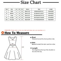 Plus size za žene za žene fotošop haljina kratki rukav V-izrez Solid nepravilne duge haljine haljina