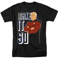 TREVCO CBS2663-AT-STAR TREK Sljedeća generacija i učini ga tako odraslim 18-redovnim majicama kratkih