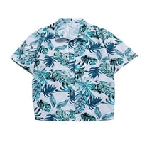 Sanviglor Muška majica Kratki rukav Tipke Down Down Majica 3D digitalni tiskani ljetni košulje za odmor