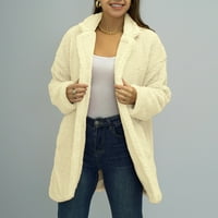 Ležerni kaput za žensko-dugih rukava ovratnik Cardigan modna topla jakna Čvrsta gornja odjeća Oprema