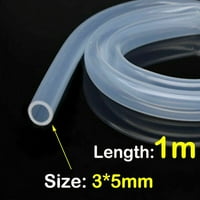 Sigurna pivo Fleksibilna mekana gumena crijeva prozirna silikonska cijev 6x