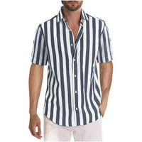 Muška prugasta košulja Havaji Slim Fit Majica s kratkom rukavom Blaže na plaži
