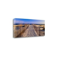 Tangletown Fine Art 'Pathway do plaže' fotografski otisak na omotanu platno