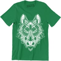 Duh životinjski vuk - kralj majica šumske muške majice