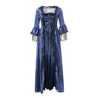 Ženska srednjovjekovna haljina za vampire Halloween kostim za žene renesansne princeze haljine viktorijanske duljine podne duljine, Noć vještica za žene