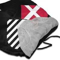 Muška danska zastava i američka zastava Brzi suhi suvi surfani kovčeg na plaži ploče hlače sa džepovima