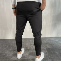 Duksevi za muškarce tanke bez patentnih patentnih patentnih pantalona Elastičnost Muške sportske hlače Muške hlače