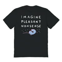 Nathan w Pyle Strange Planet Zamislite ugodnu gluposti grafičku majicu crne muške majice