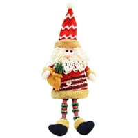Njspdjh Božićne figure sjedene lutke s dugim nogama Kućni predmeti Božićne ukrase Decor Decor Decor