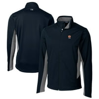Muški rezač i Buck Mornarstvo Auburn Tigrors Alumni logotip navigacija softshell punog zip jakne