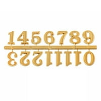 Yebay Set Clock Numerirani arapski broj Jednostavna montaža Solid Boja zamjena DIY Kvarcni sat za dom