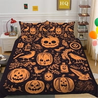 3D dekor spavaće sobe Luksuzni dvorac Dječja pukotina za odrasle kućna posteljina set Halloween Quilt