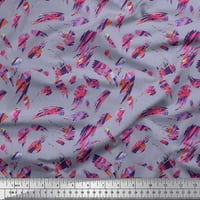Soimoi pamučna voija tkanina četkica sažetak apstraktni dekor tkanina tiskano dvorište široko