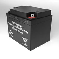 Batterguy BG-12260NB 12V 26Ah SLA zamjenska baterija za akumat za snimanje MBA prijenosni rendgenski rendgen - punjivi