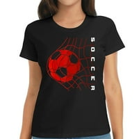 Fudbalski trendi ženski ljetni vrh - slatke grafičke majice za modni izgled
