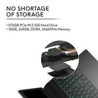 Alienware Gaming Laptop, 9. Gen Intel Core i7-9750h, 15. 6 FHD 144Hz IPS, 16GB DDR4, 2666MHz, 512GB