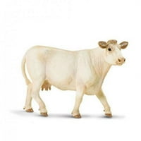 Safari Ltd Sretno Minis Charolais krave Kvalitetna gradnja od ftalata, olova i BPA besplatnih materijala za uzraste i gore