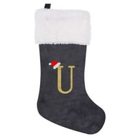Clearsance Božićni ukrasi Trodimenzionalne noge Old Man Mall Dekorativne čarape Noćni poklon torba