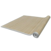 DENTAR pravokutni tepih prirodni bambus Neklizajući PVC podlozi za dnevni boravak, kupatilo, hodnik, kuhinju, dom, ured