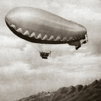 Prvi svjetski rat: Dirigiranje. Nitalian Diriziton u letu preko Alpa u blizini PIAVE Fronte za vrijeme