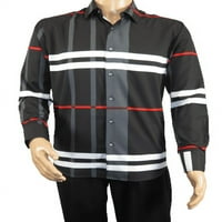 Muška Sportska majica od de-niko dugih rukava modni print mekani modalni NK Black