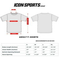 Icon Sports Muška USL Soccer Club Graphic Print Logo Majica s kratkim rukavima