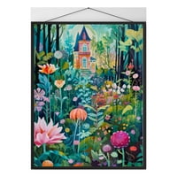 Quirky cvjetna fantazija - očaravajuće Whimsical Gardens platnene i posterice - Poboljšajte svoj životni