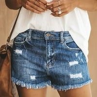 Hlače za žene Ležerne prilike ljetne struk Slim Jeans Hratke Hlače Hlače Ljetne hlače Ženske kratke
