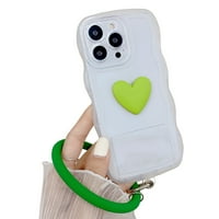 LOMUBUE valovita ivica all inclusive zaštita prozirna mobilna futrola za mobilni telefon TPU Heart Print